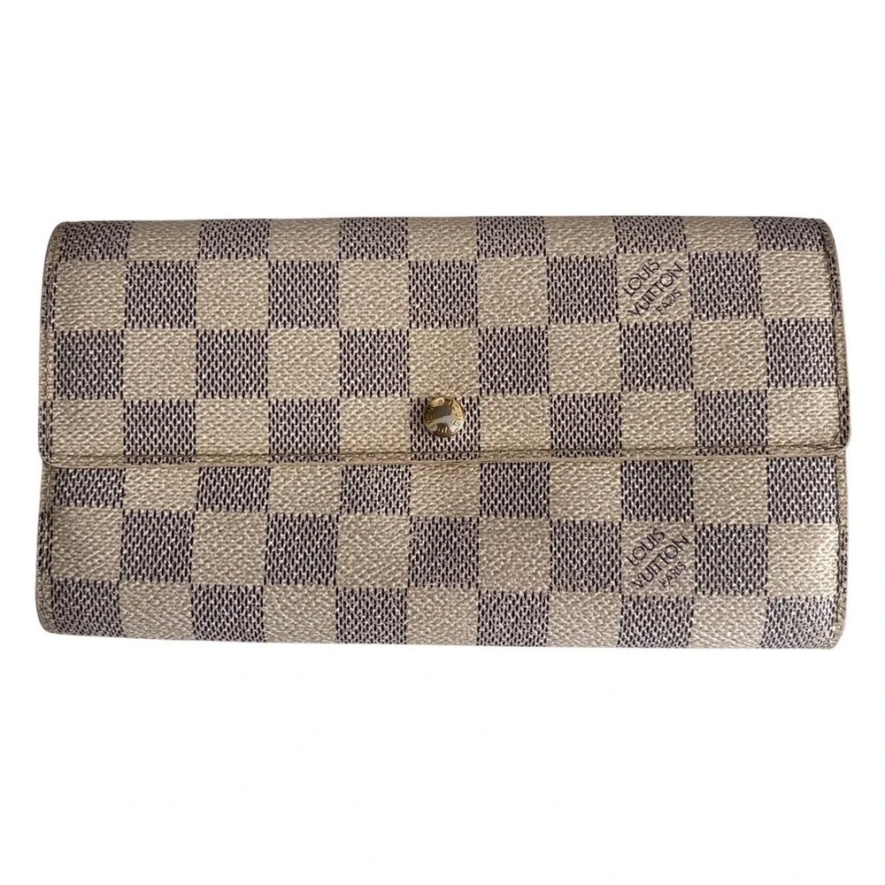 Louis Vuitton Damier Azure Sarah Wallet with Certificate of Authenticity - Picture 6 of 16
